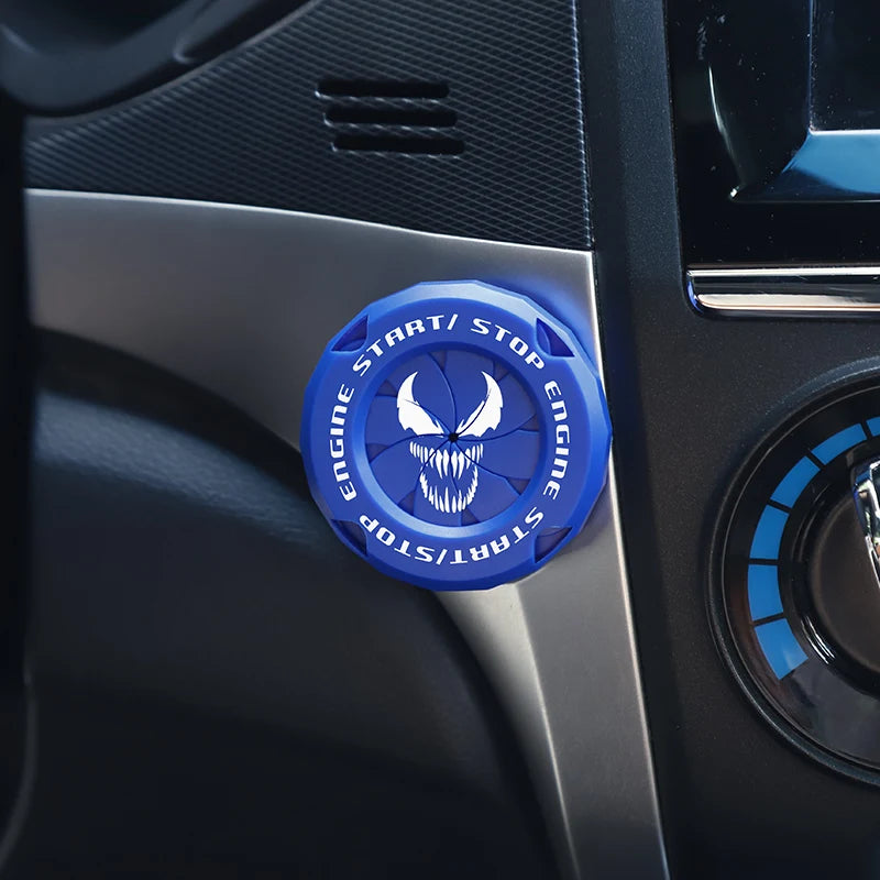 Car Onekey Start Stop Button Cover Car Interior Decor Engine Ignition Start Switch Protective Cover Motorcycle Start Ring