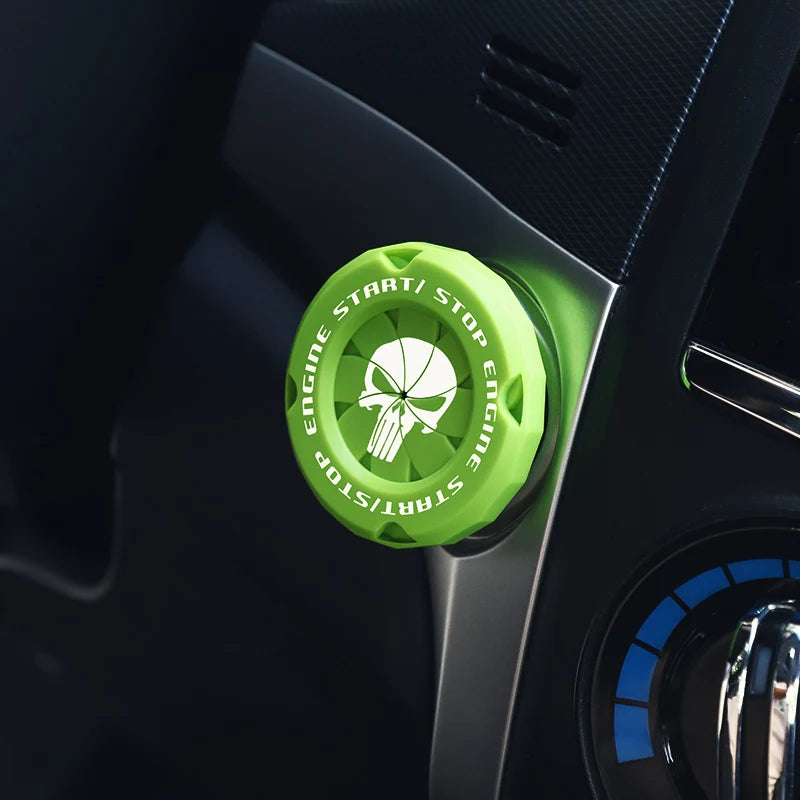 Car Onekey Start Stop Button Cover Car Interior Decor Engine Ignition Start Switch Protective Cover Motorcycle Start Ring