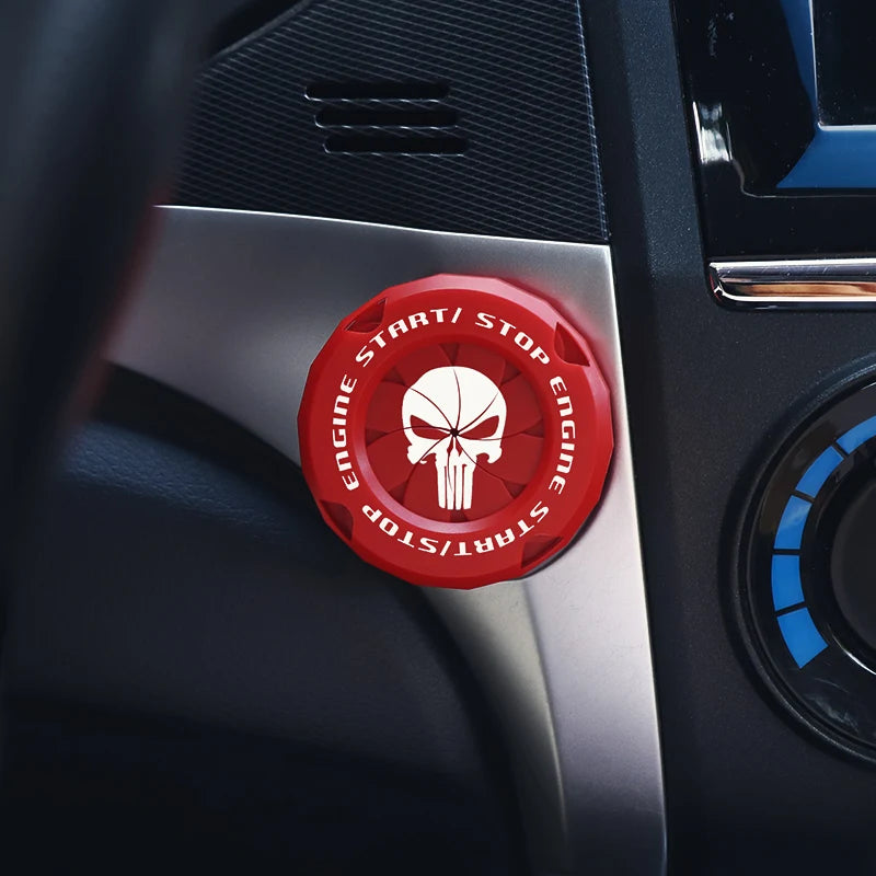 Car Onekey Start Stop Button Cover Car Interior Decor Engine Ignition Start Switch Protective Cover Motorcycle Start Ring