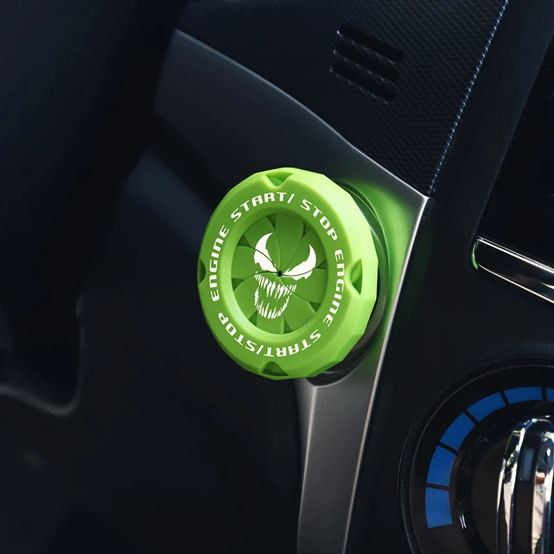 Car Onekey Start Stop Button Cover Car Interior Decor Engine Ignition Start Switch Protective Cover Motorcycle Start Ring