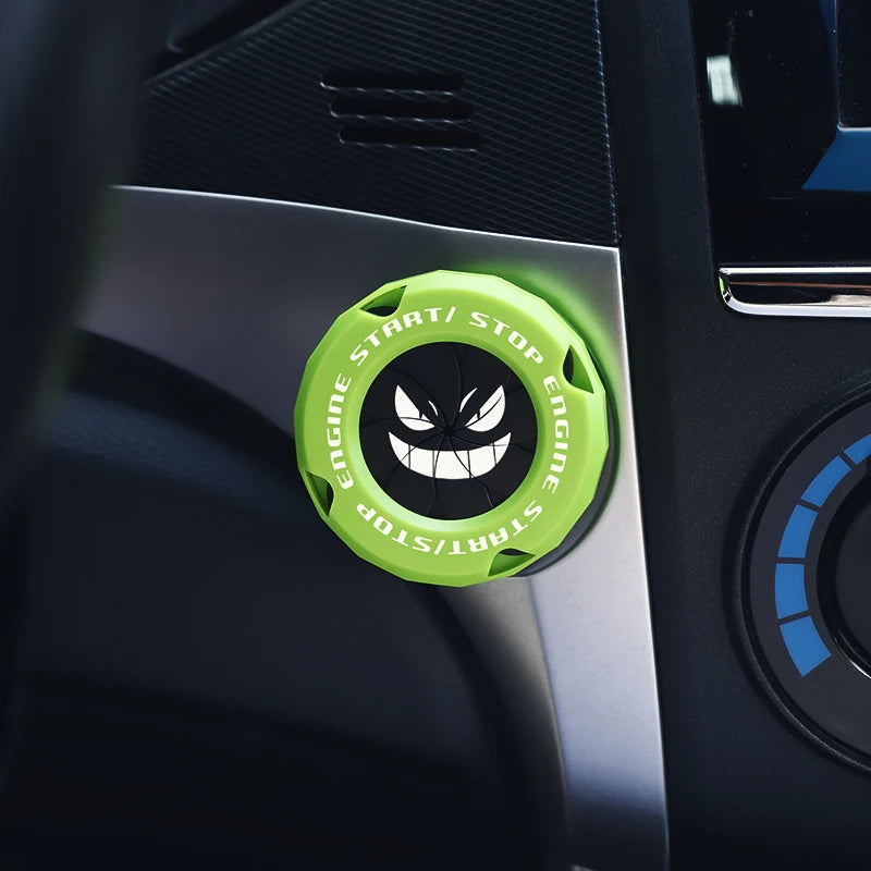 Car Onekey Start Stop Button Cover Car Interior Decor Engine Ignition Start Switch Protective Cover Motorcycle Start Ring