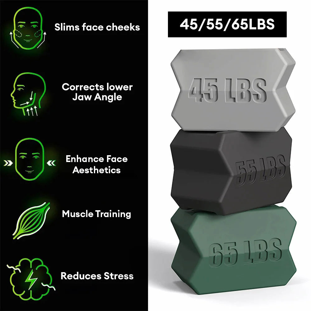 Jawline Exerciser Ball Facial Jaw Muscle Toner Trainin Jawline Gum Exercises Face Chin Cheek Lifting Double Chin Eliminator