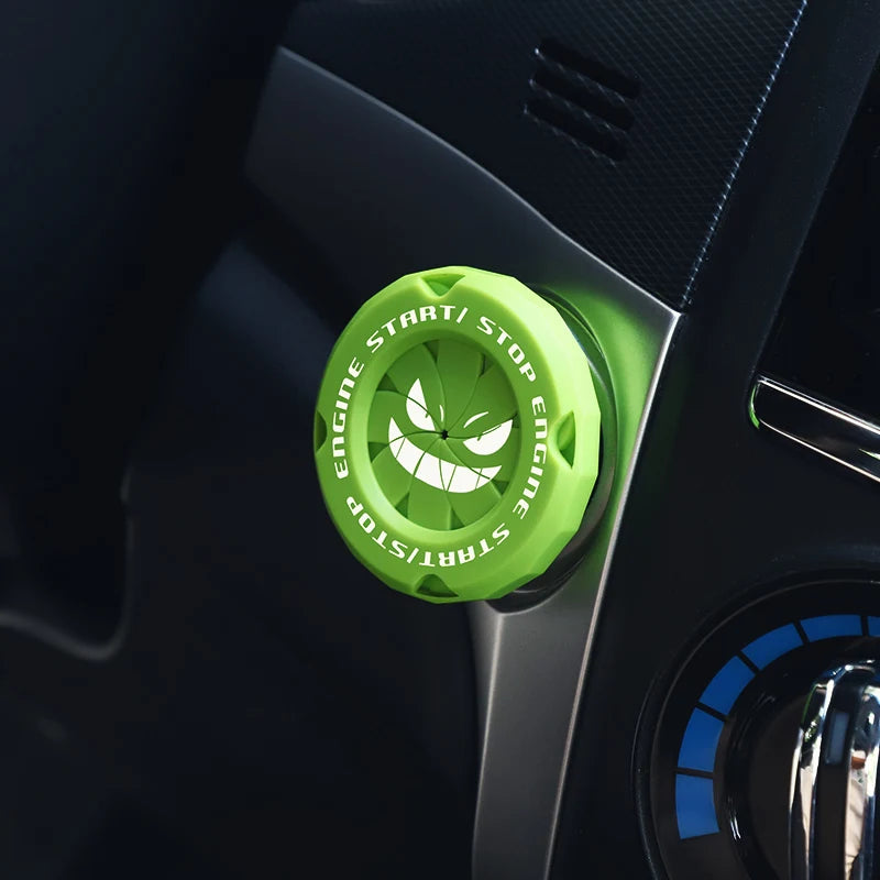 Car Onekey Start Stop Button Cover Car Interior Decor Engine Ignition Start Switch Protective Cover Motorcycle Start Ring