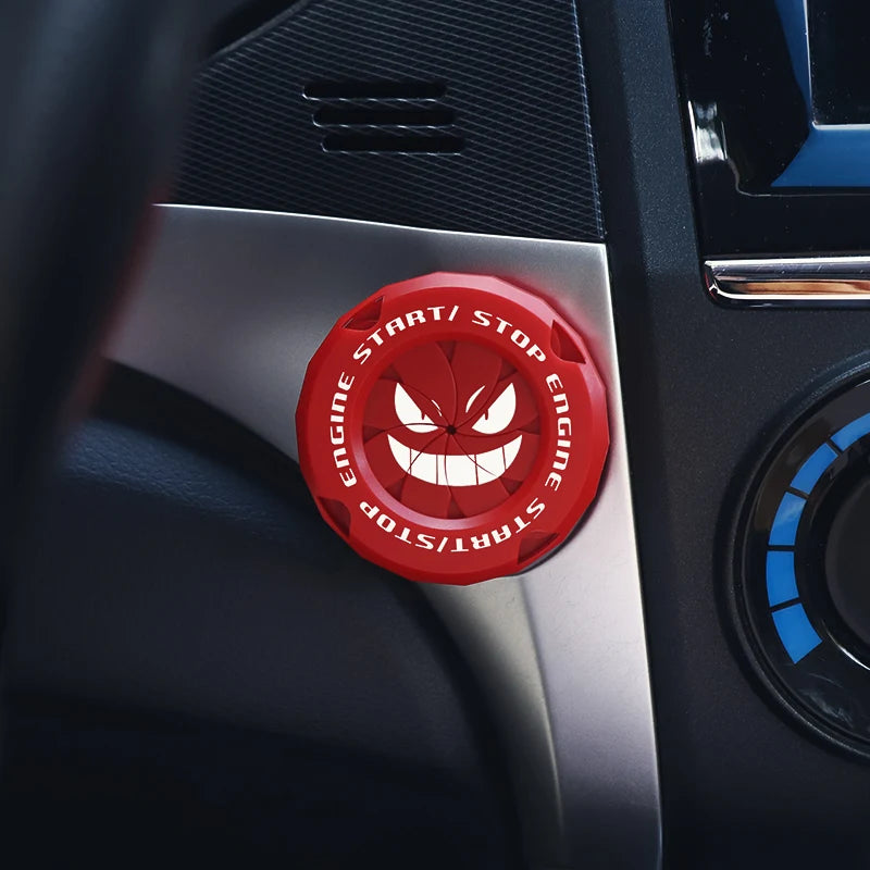 Car Onekey Start Stop Button Cover Car Interior Decor Engine Ignition Start Switch Protective Cover Motorcycle Start Ring
