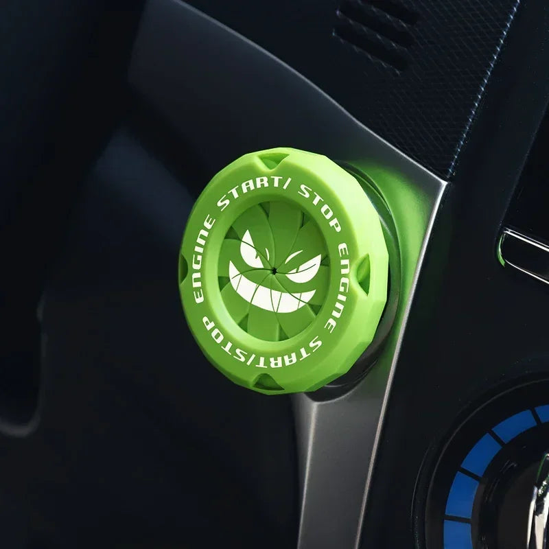 Car Onekey Start Stop Button Cover Car Interior Decor Engine Ignition Start Switch Protective Cover Motorcycle Start Ring