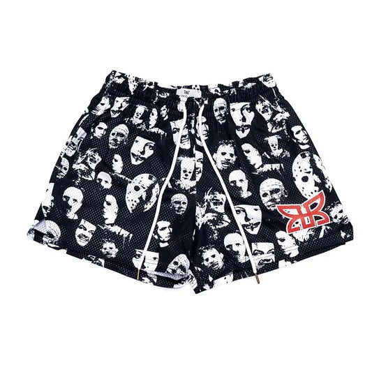 New Men'S and Women'S Universal Mesh Summer Casual Shorts Quick Dry Sports Shorts Beach 3D Printed Drawstring Breathable Shorts